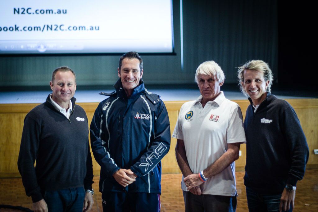 Left to Right - Andy McElrea, Mike Wallace, Paul Stanley, Warren Luff at The Southport School (TSS)