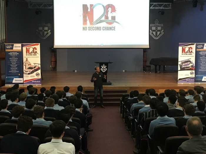 Warren Luff with N2C at The Kings School