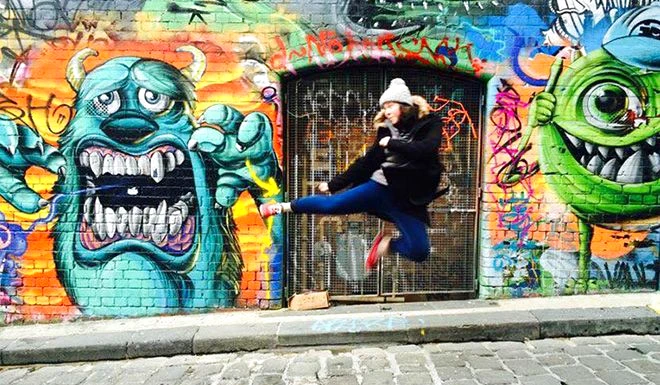 Maddy Houston Flying Kick