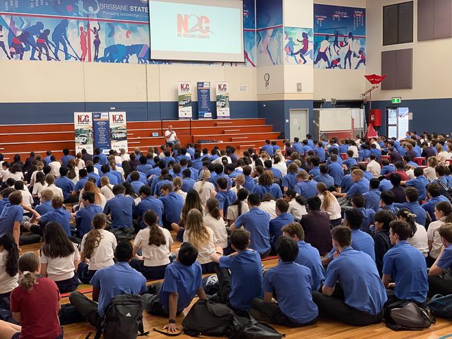 N2C presentation at Brisbane State High School 2019