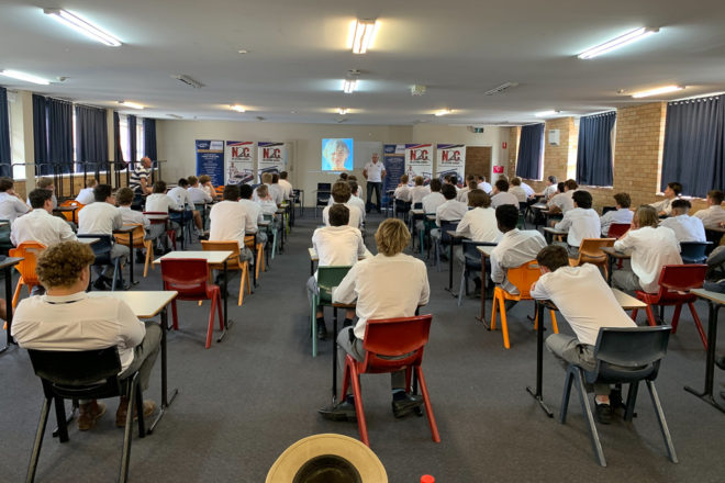 N2C Presenter Paul Stanley Speaks at St Stanislaus College