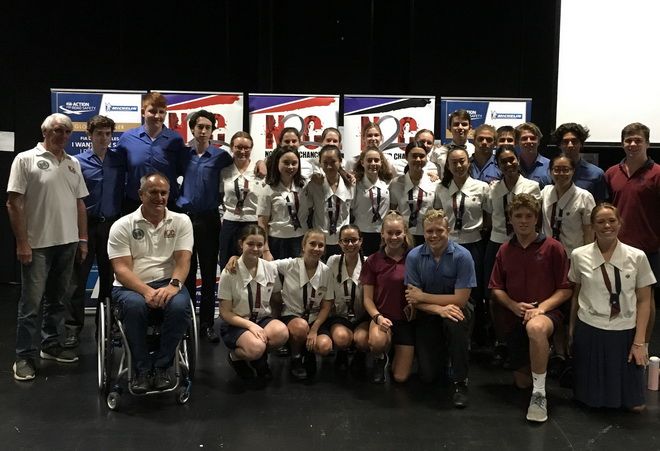 N2C Presenters with the Prefects at Brisbane State High School