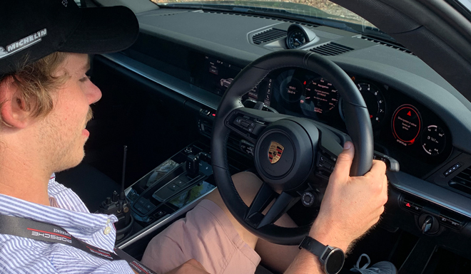 Aberfoyle Student attends Porsche Track Experience